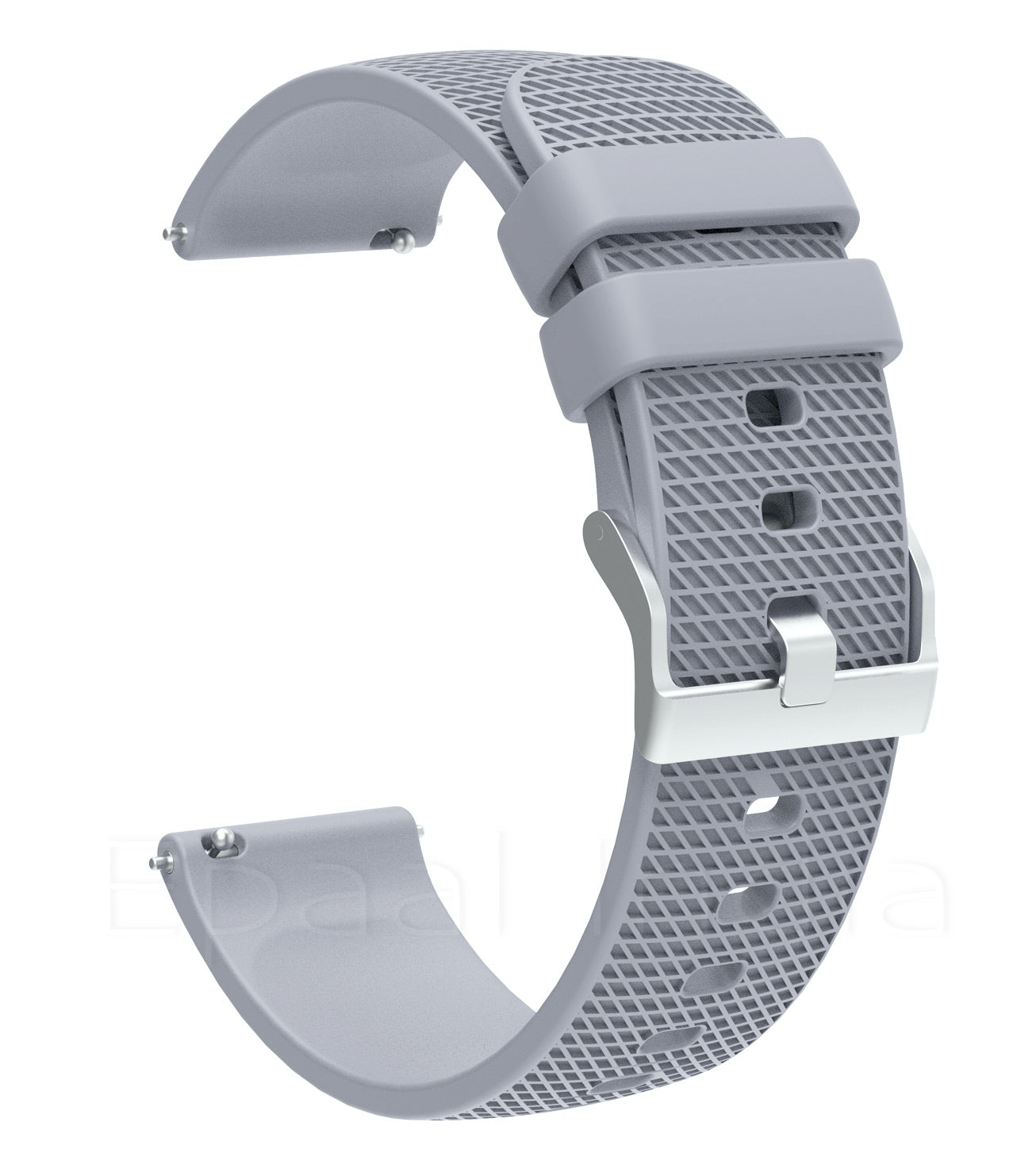 Epaal 19mm Universal Silicone Strap with Dash Texture Metal Buckle for Noise ColorFit Pulse, Noise ColorFit Pro 2/Oxy, Boat Storm, Realme Watch
