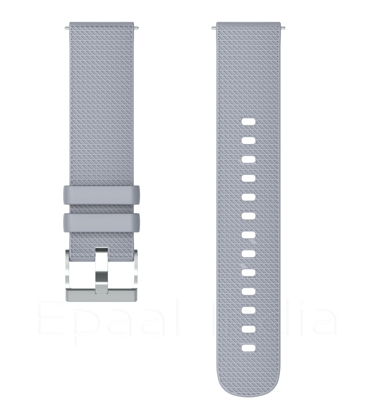 Epaal 19mm Universal Silicone Strap with Dash Texture Metal Buckle for Noise ColorFit Pulse, Noise ColorFit Pro 2/Oxy, Boat Storm, Realme Watch