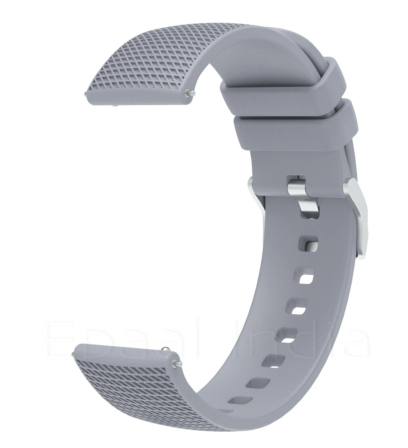 Epaal 19mm Universal Silicone Strap with Dash Texture Metal Buckle for Noise ColorFit Pulse, Noise ColorFit Pro 2/Oxy, Boat Storm, Realme Watch