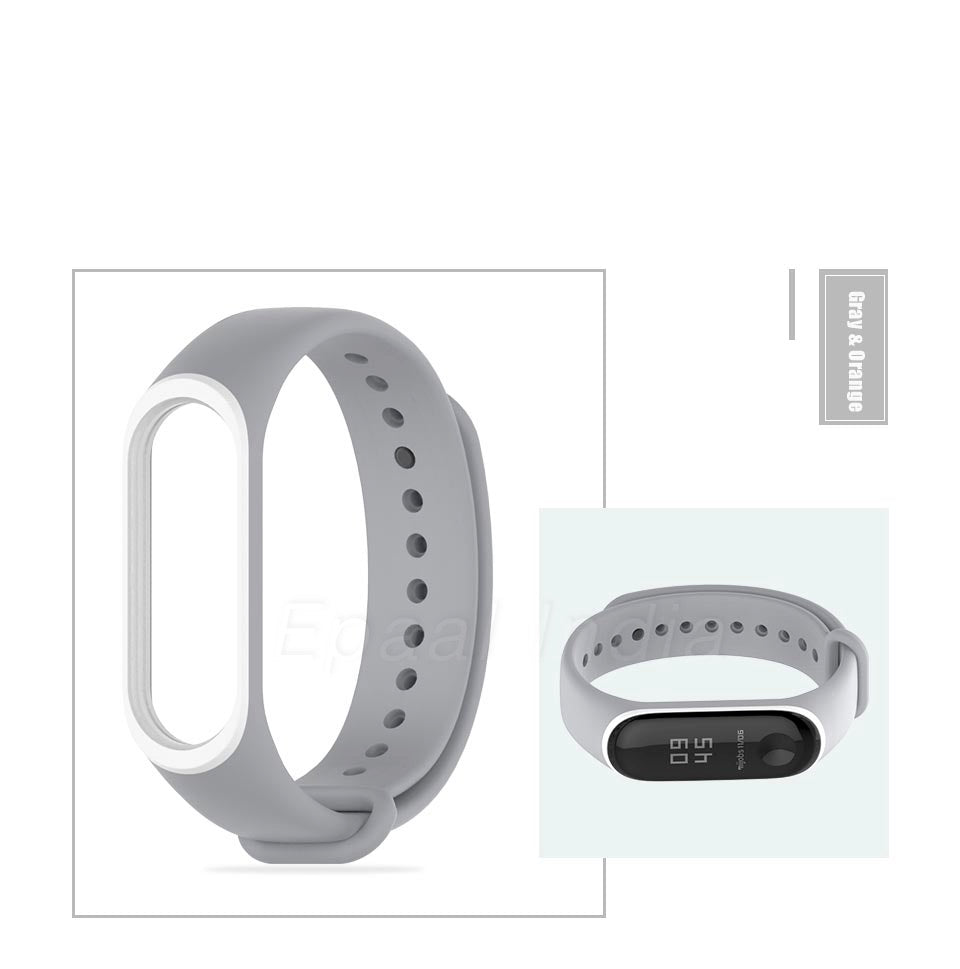 [Clearance] Mi Band 3 / Mi Band 4 - Dual Color Silicone Replacement Strap