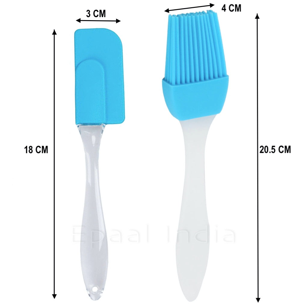 Epaal® BPA-Free Silicone Spatulas Set with Brushes (Small)