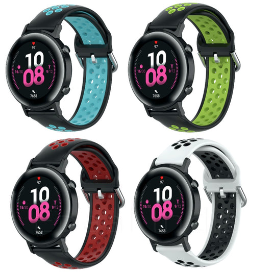 Epaal Pack of 4, 20mm Sports Dual Color Straps for Realme Watch, Amazfit Bip, Amazfit GTS, Galaxy Watch Active 2, Gear S2 Classic, Samsung Gear