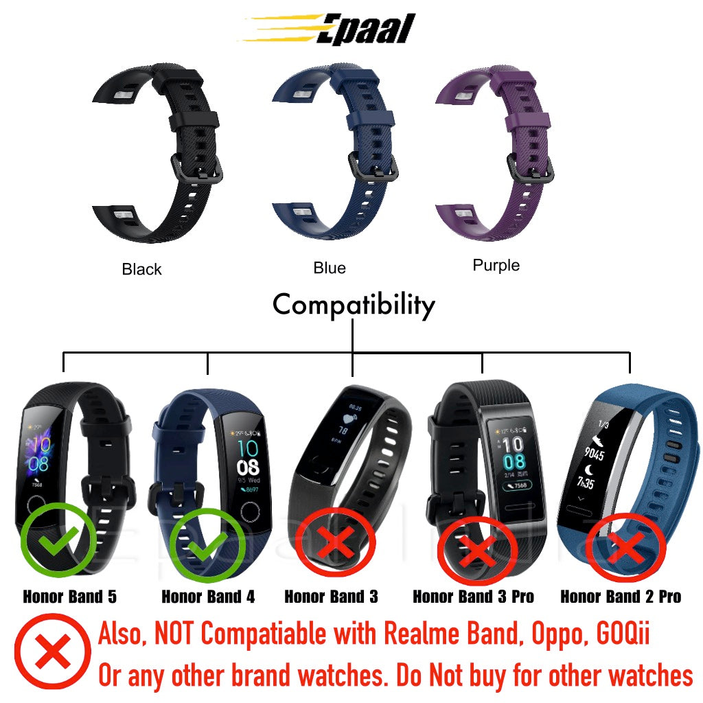 Epaal Silicone Strap for Honor Band 5 / Honor Band 4