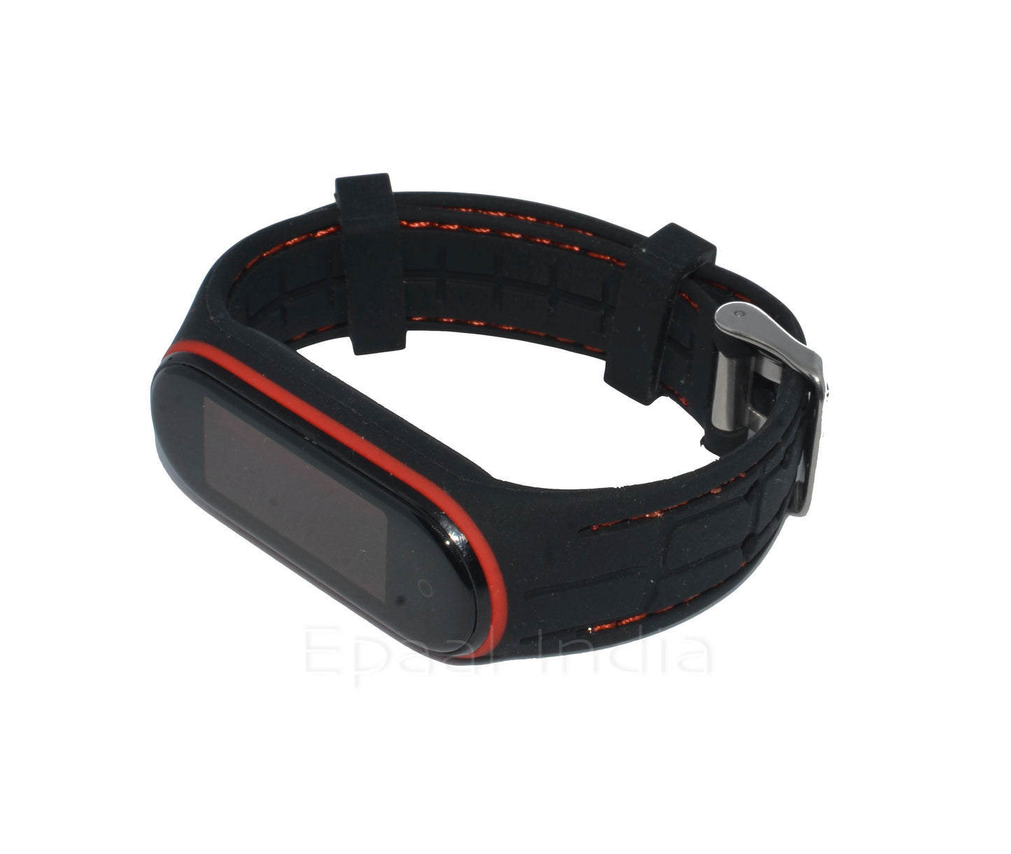 Epaal Mi Band 5 / Mi Band 6 - Stitched Pattern Silicone Replacement Strap