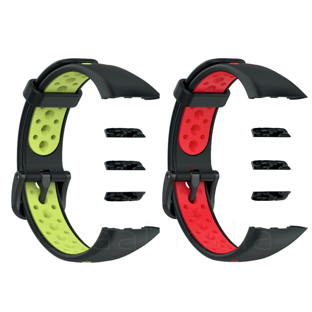 [Clearance] Regular Buckle Breathable Sports Silicone Strap For Honor Band 6 / Huawei Band 6